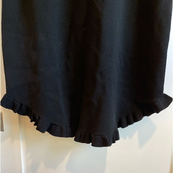See By Chloe Black Frill Edge Short Sleeves Knit Mini Dress.Size M - Picture 9 of 15